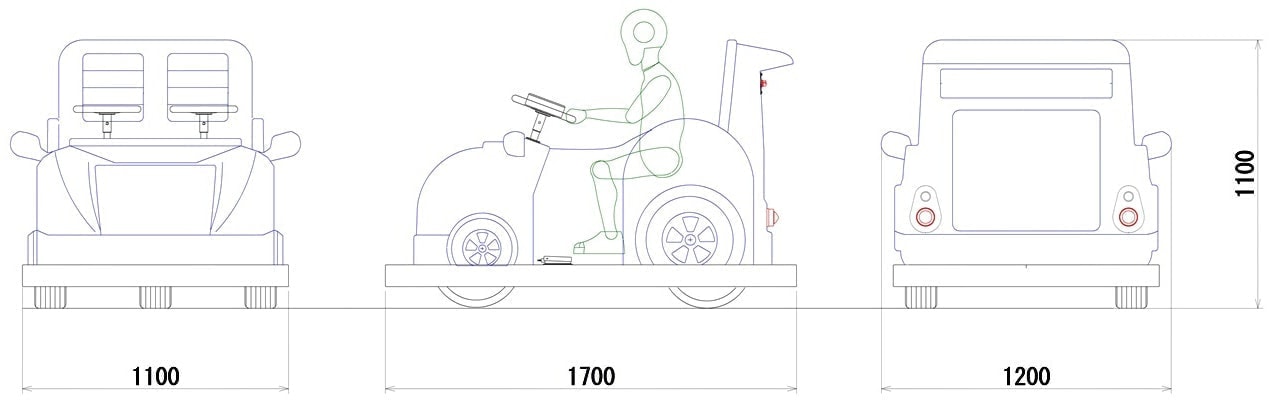 車両三面図